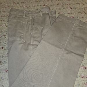 Gap Loose Khaki Pants Women's 6 TALL Beige High Rise Straight Leg‎ Pants